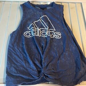 Adidas Navy Blue Graphic Tank